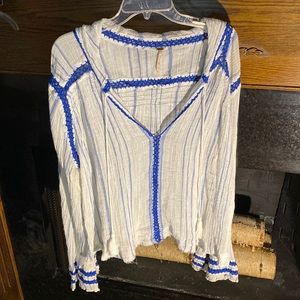 Cute gauze top.free people